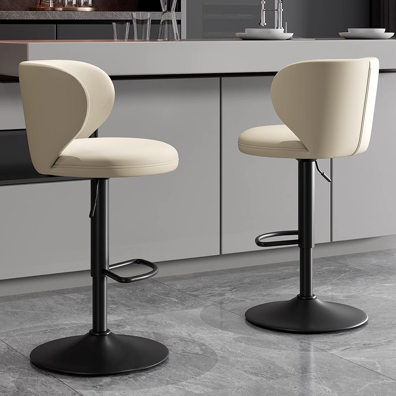 Home Bar Lounge - デザイン調節可能なバースツール モダンな背もたれ付き寝室用メタルバースツール リラックスできる快適なタブレテ アルト ラウンジスイート家具