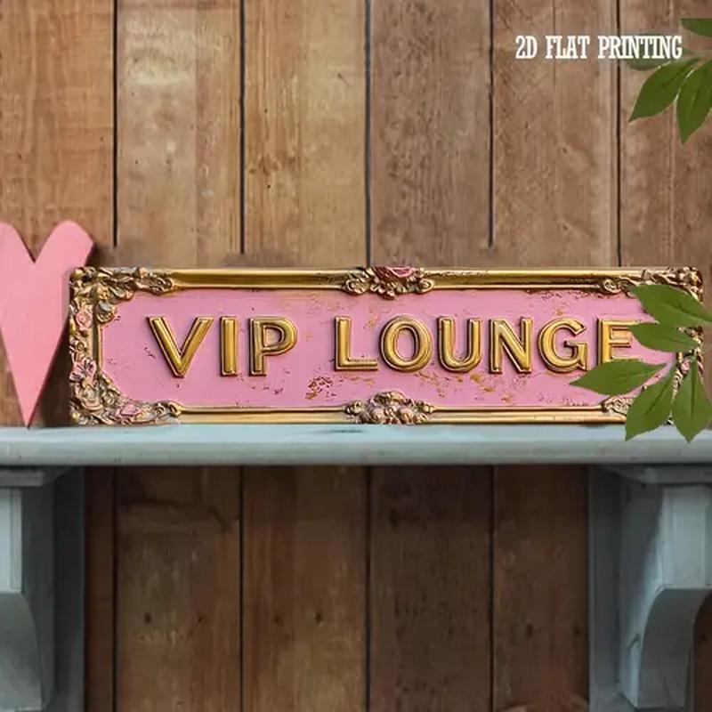 2Dフラットデザインの、ヴィンテージ風ピンク色のVIPラウン - Home Bar Lounge のレビューと価格