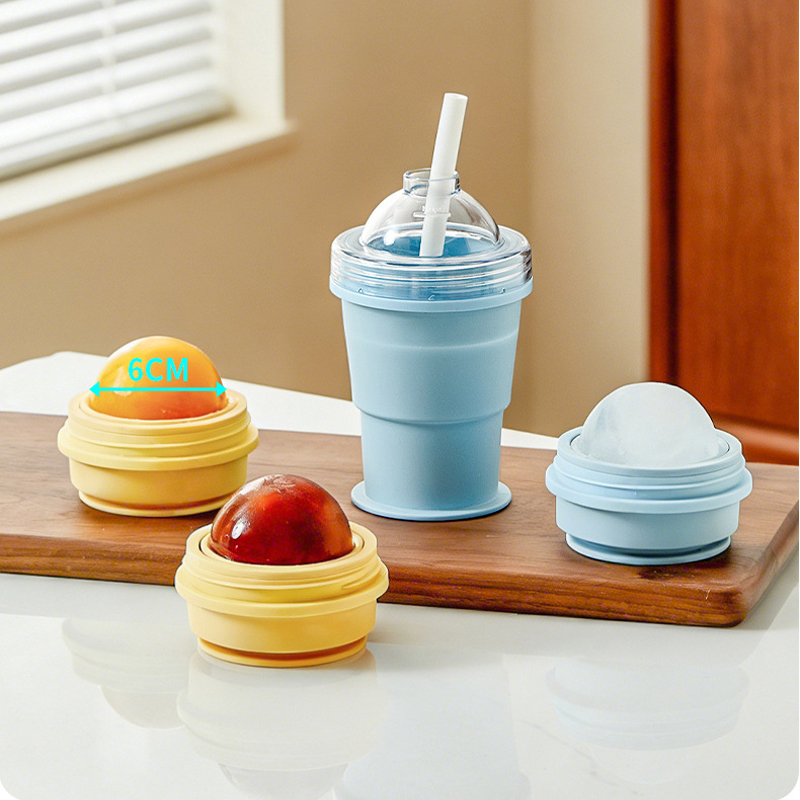 BOLTIFY 2-in-1 折りたたみ式シリコン製アイスボ - Ice Mold Sphere のレビューと価格