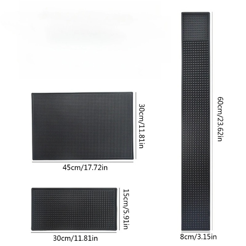バーマットゴム製食器乾燥マットカウンタートップ滑り止めマット - Bar Mat Rubber のレビューと価格