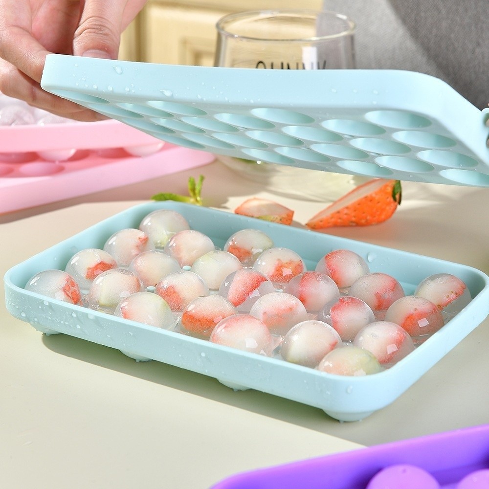 創造的なシリコン製ブドウ型ボールモールド、丸型、簡単脱型、手 - Ice Mold Sphere のレビューと価格