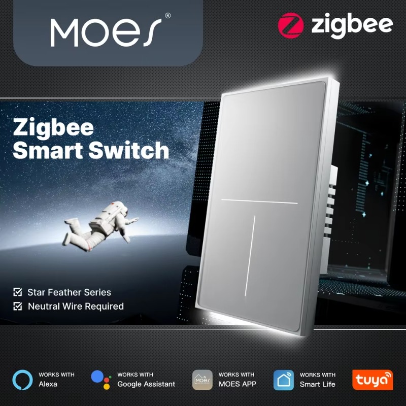 Tuya ZigBee スマートエアタッチスイッチ 2in1 - Home Bar Android のレビューと価格